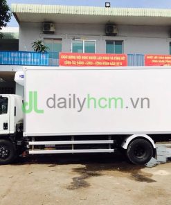 DailySG.vn Thùng Xe tải ISUZU NQR 5,5 tấn thùng 5,8 mét đông lạnh