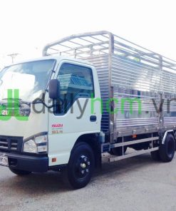 Tổng thể Xe tải ISUZU thùng bửng nâng inox 304 chở gia súc