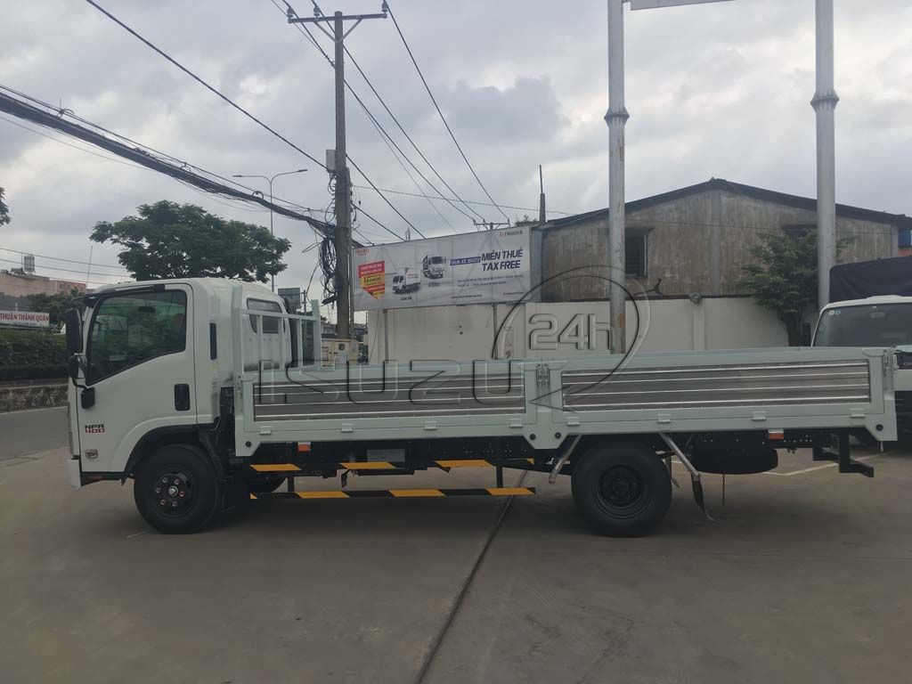 Xe tải Isuzu NPR 400 3T5 thùng lửng 5 bửng mở