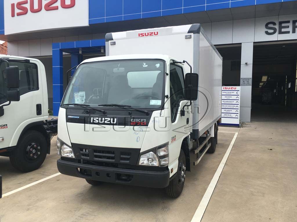 Xe tải Isuzu 1T9 QKR 270 thùng kín composite bảo ôn