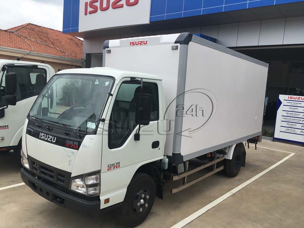 Xe tải Isuzu 1T9 QKR 270 thùng kín composite bảo ôn