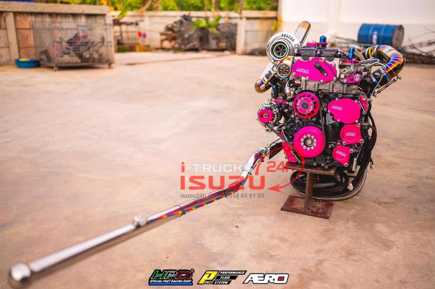Máy Isuzu 4JJ1 độ racing lên ghe tàu thuyền