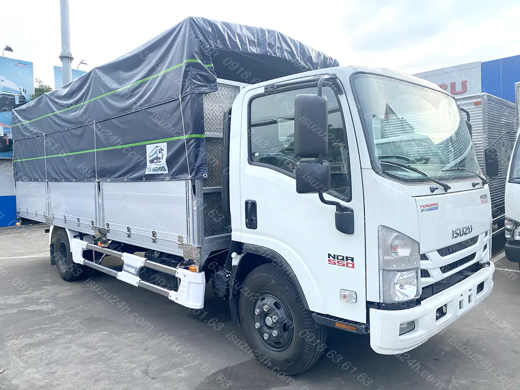 Xe tải Isuzu 5T 6m2 bửng nhôm inox