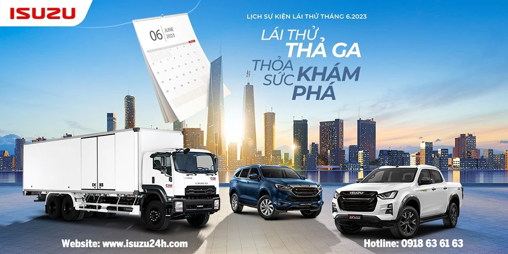 Lái thử xe Isuzu tháng 06-2023