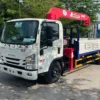 Thùng lửng mở bửng linh hoạt giúp thao tác bốc xếp hàng bằng cẩu diễn ra nhanh chóng